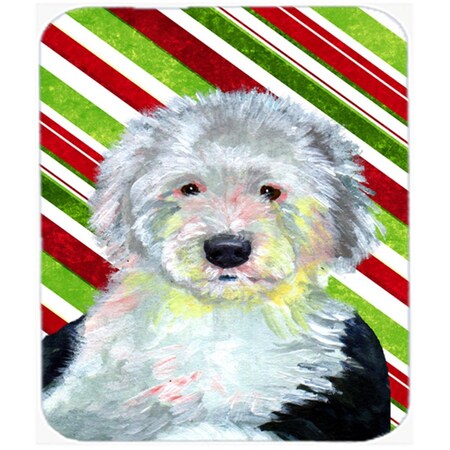 Skilledpower Old English Sheepdog Candy Cane Holiday Christmas Mouse Pad, Hot Pad Or Trivet SK237094